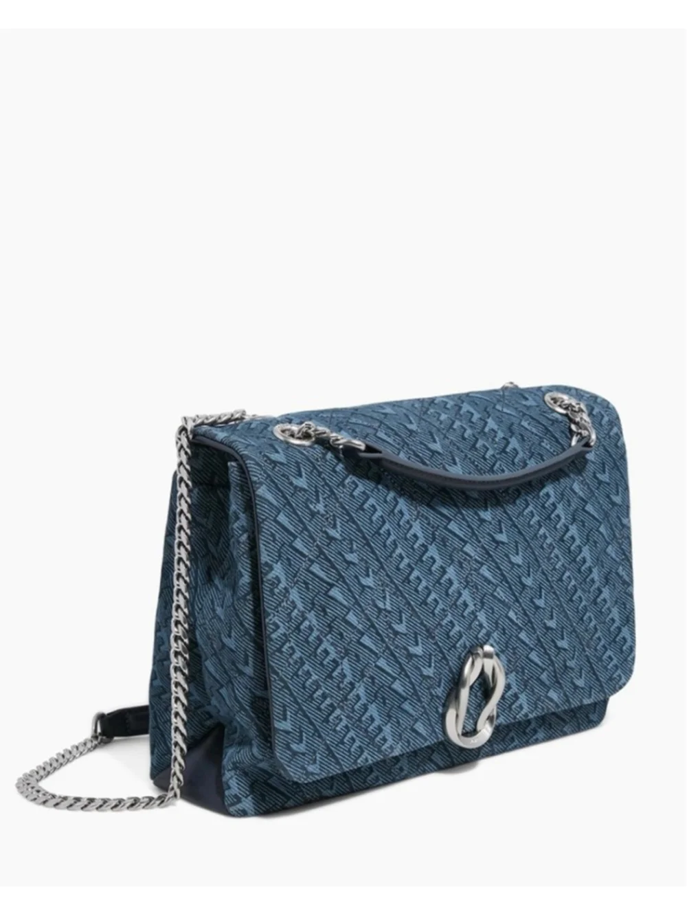 Aimee Kestenberg Monogram Denim Unity Novelty Medium Shoulder